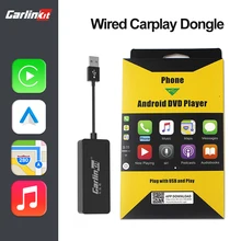 Loadkey & carlinkit wired carplay android dongle automático para android tela do sistema de ligação inteligente suporte espelho-link ios 14 mapa música