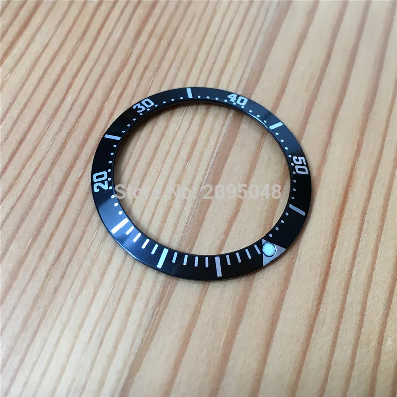 33.15mm Luminous Aluminum watch bezel insert wheel for mens' OMG Omega Sea-Master automatic watch case parts 212.30.36.20.01.001