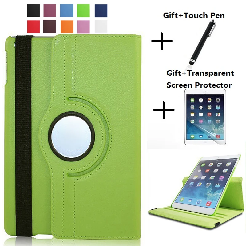 

2017 Cover Case For Apple iPad mini,360 Rotation Flip PU Leather Case Stand Case for iPad mini 1 2 3 Funda Case for iPad mini 2