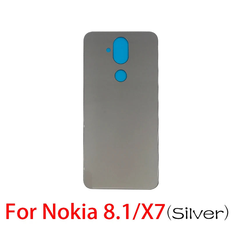 1Pcs/Lot New For Nokia 9 / For Nokia 7 / For Nokia 7.1 / For Nokia 8.1 X7 Replacement Glass Rear Door Battery Back Cover Case cell phone housing Housings & Frames