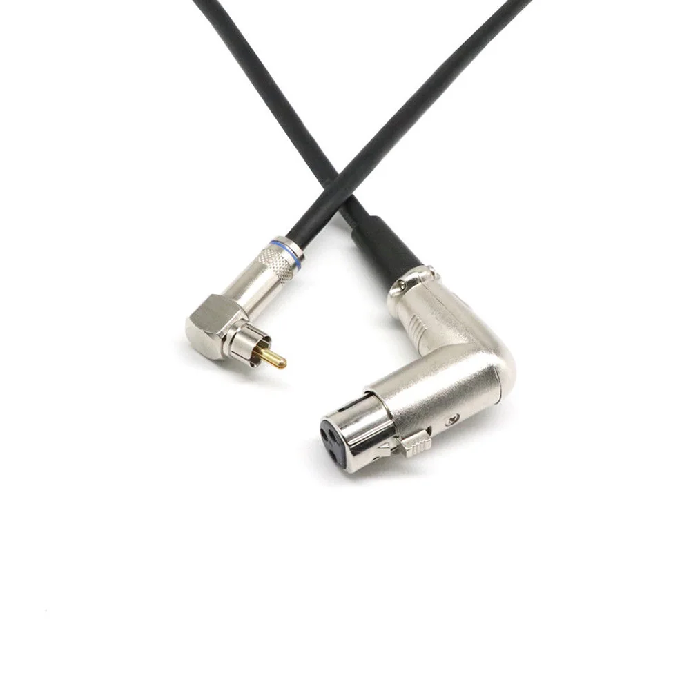 90 градусов XLR для женщин 90 градусов RCA Мужской стерео микрофон адаптер аудио кабель