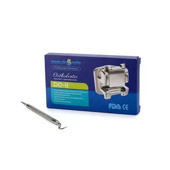 

EASYINSMILE Orthodontic Bracket MBT/Roth 022 Metal Self-ligating Brackets