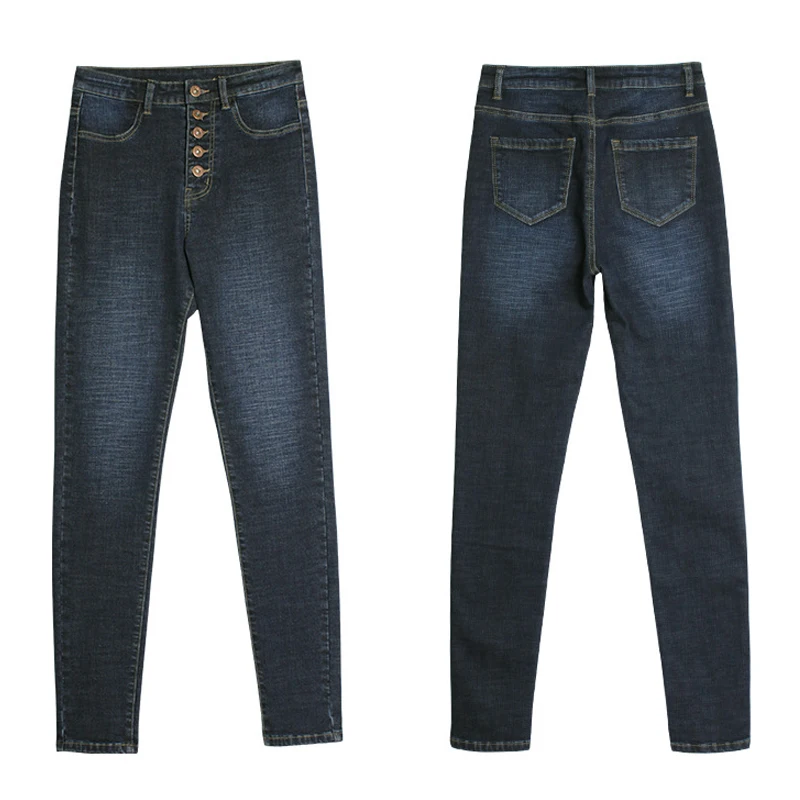 Джинсы с высокой талией женские сексуальные джинсы-скинни vaqueros mujer облегающие Стрейчевые узкие брюки джинсовые брюки размера плюс женская одежда