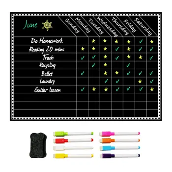 

A3 Schedule + 8-Color Highlighter + Eraser + Paper Tube Packaging Simply Update Your Whiteboard Planner Tool Plan 1 Set