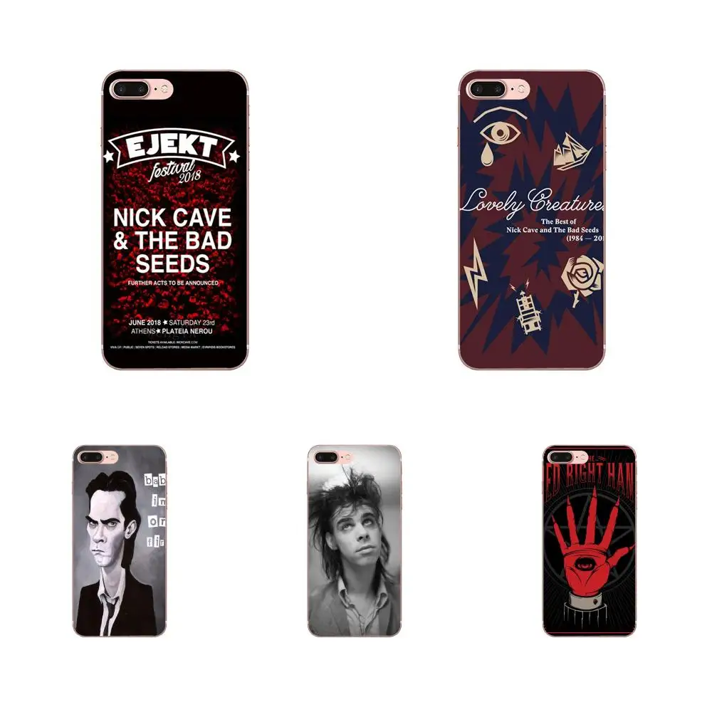 Ник Кейв и Bad Seeds TPU мягкие Аксессуары для телефонов Чехол Apple iPhone 4 4s 5 5C 5S SE 6 6S 7 8 Plus X