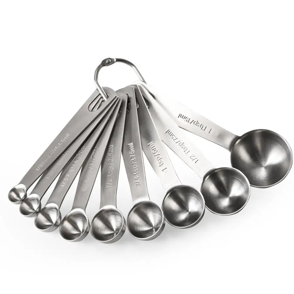 

6/7/8/9PCS Measuring Spoons Stainless Steel Teaspoon Measuring Spoon Kitchen Coffee Sugar Scoop Flour Baking Accessories