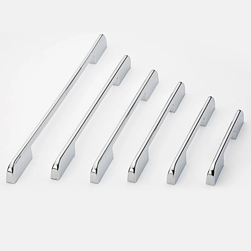 1 * Современный блестящий шкаф ручка для шкафа кухни из цинкового сплава простой