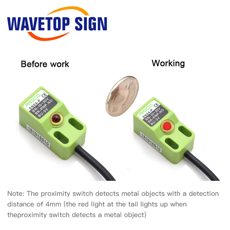 WaveTopSign лазерная машина магнитной индукции концевой выключатель гравировка