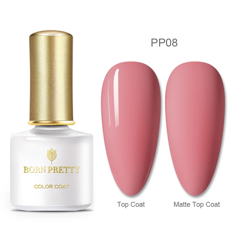 Серия BORN PRETTY Pink Гель-лак для ногтей чистый цветной гель для ногтей лак 6 м отмачиваемый УФ-Гель-лак дизайн ногтей маникюр сделай сам - Цвет: PP08