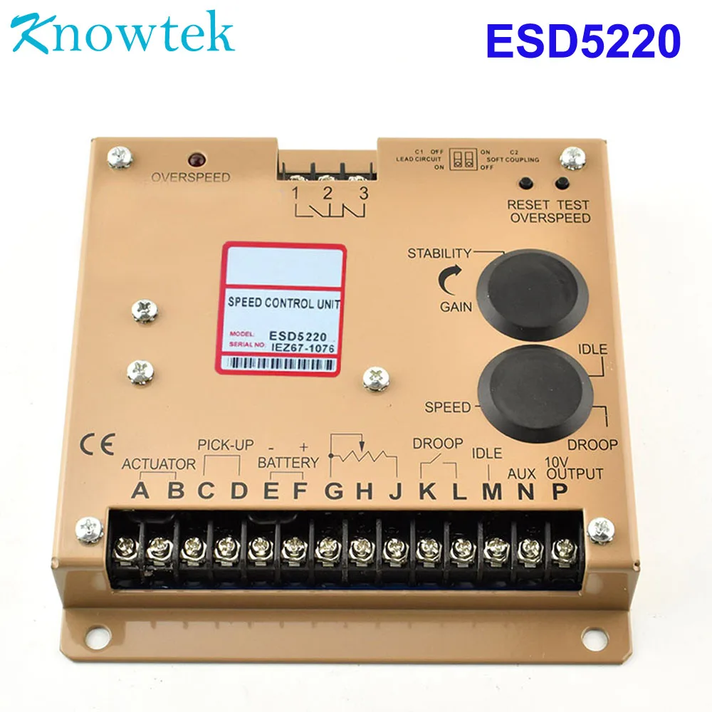 ESD5220 блок управления скоростью двигателя регулятор управления Лер для генератора ESD5220E