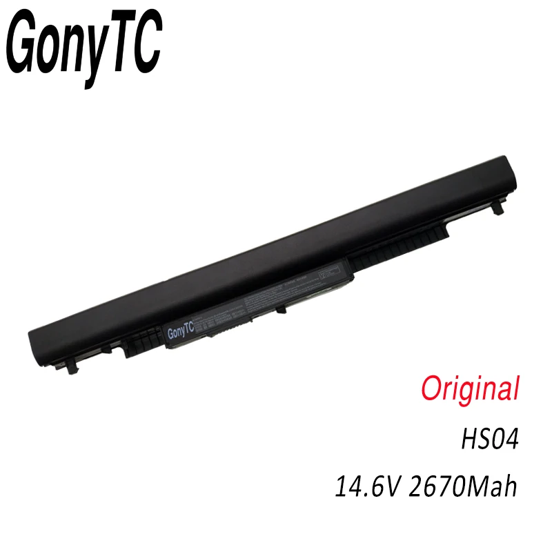 Для hp Pavilion 14-ac0XX 15-ac0XX HS04 HSTNN-LB6V HS04 HSTNN-LB6U ноутбук Батарея для hp 245 255 250 240 G4 Тетрадь ПК - Цвет: Black