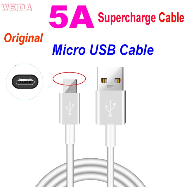 Cable Cargador Datos Micro Usb 2.4a Ultra Rápida Celular