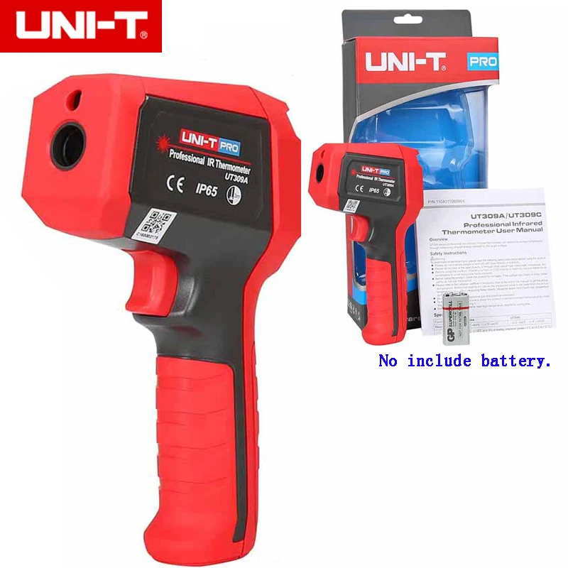 UNI-T UT309A Бесконтактный цифровой лазерный Профессиональный инфракрасный термометр-35~ 450C(-31~ 842F