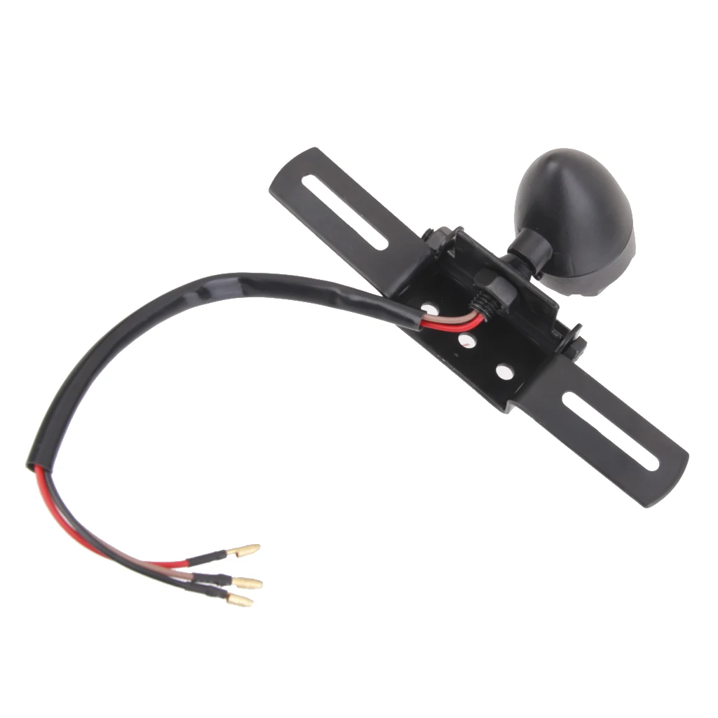 Motorcycle Red LED Rear Tail Brake Stop Light Indicator Bracket Universal 