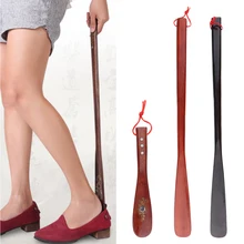 Полированный с длинной ручкой Деревянный рожок для обуви дорожный размер 22 см 55 см