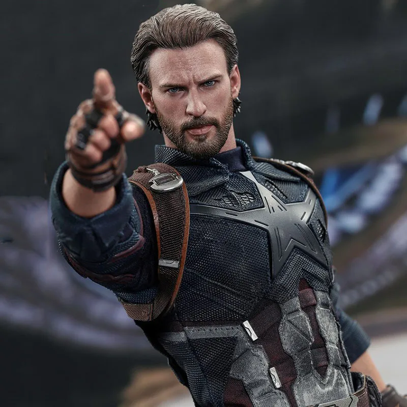 1/6 масштаб горячие игрушки HT Steve Rogers Мстители борода США 10,0 полный набор Подвижная кукла модель игрушки коллекция детский подарок