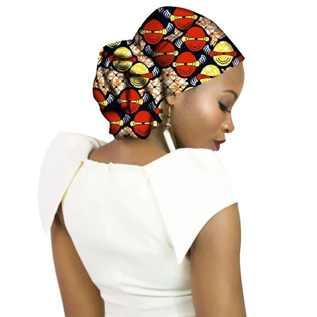 Принт Африканский тюрбан Африканский платок Африканский головной убор s Женский взрослый Африканский платок 50*180 см - Цвет: Color1