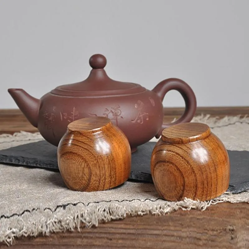 Wooden Tea Set, Small Tea Cup, Environmental Protection Wooden Cup, Pure Natural Wood Wine Cup