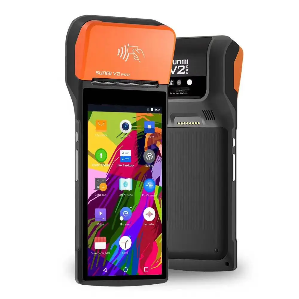 SUNMI V2 Pro POS-терминал 2 + 16G ручной КПК Android беспроводной принтер для биллинга 4G WIFI