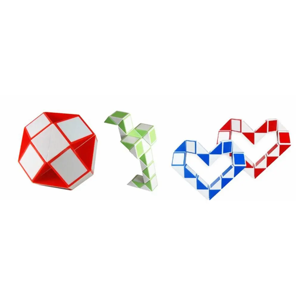 24 Wedges Magic Ruler Mini Magic Twist Puzzle Cube Game Twisty Toy Educational Cube Toy Gift for Children Adult Magic Ruler Cube
