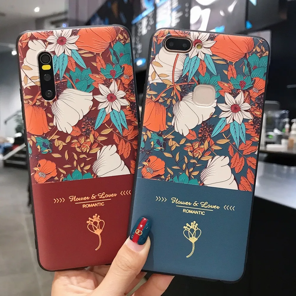 Чехол для телефона в стиле ретро с цветами Xiaomi Redmi Mi Note 8 7 6 5 K20 9 4X 5A SE CC9 чехол