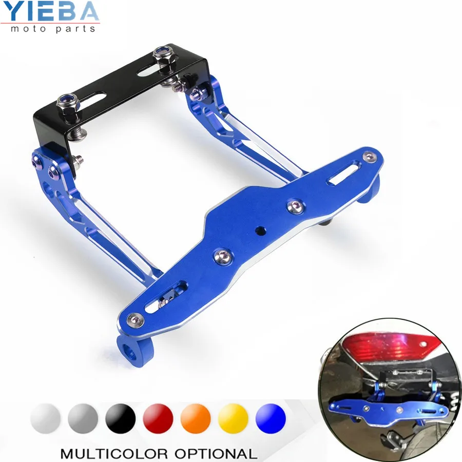 Universal Motorcycle License Plate Bracket Licence Holder For Honda CB300F NC750S CB1100RS MSX125 CBR1100XX CBR 600RR 500R | Автомобили и