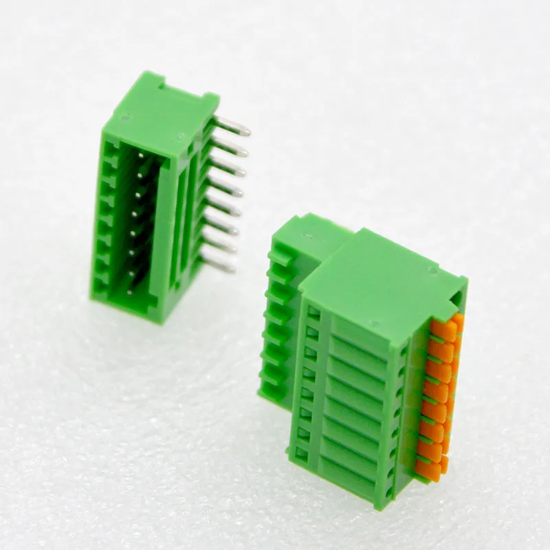 10 компл., новинка, пружинный клеммный разъем, KF2EDGKD-2.5mm разъём, подключаемый к разъему, материал для защиты окружающей среды