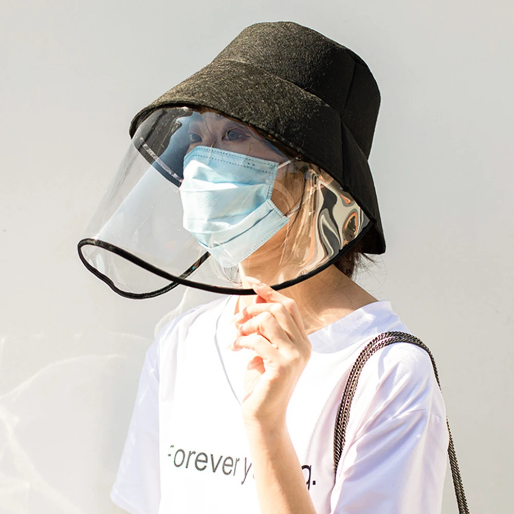 

Protective Cap Anti-spitting Anti-virus Powder Sand Wind Sand Mask Anti-UV Sunhat Fisherman Hat Multi-functional eye mask hat