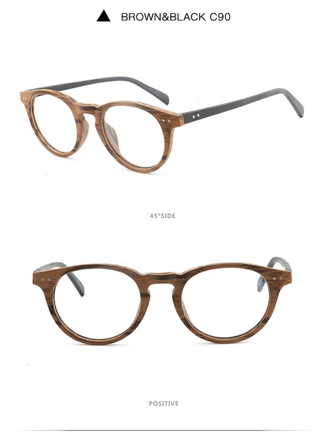 Gregory peck Vintage optical glasses frame Wood Men Women Brand