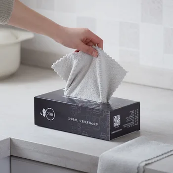 

Oil-free Extraction Cleaning cloth Dishcloth Don't Shed Kitchen Lazy Wet Dual Purpose Disposable Cleaning Water