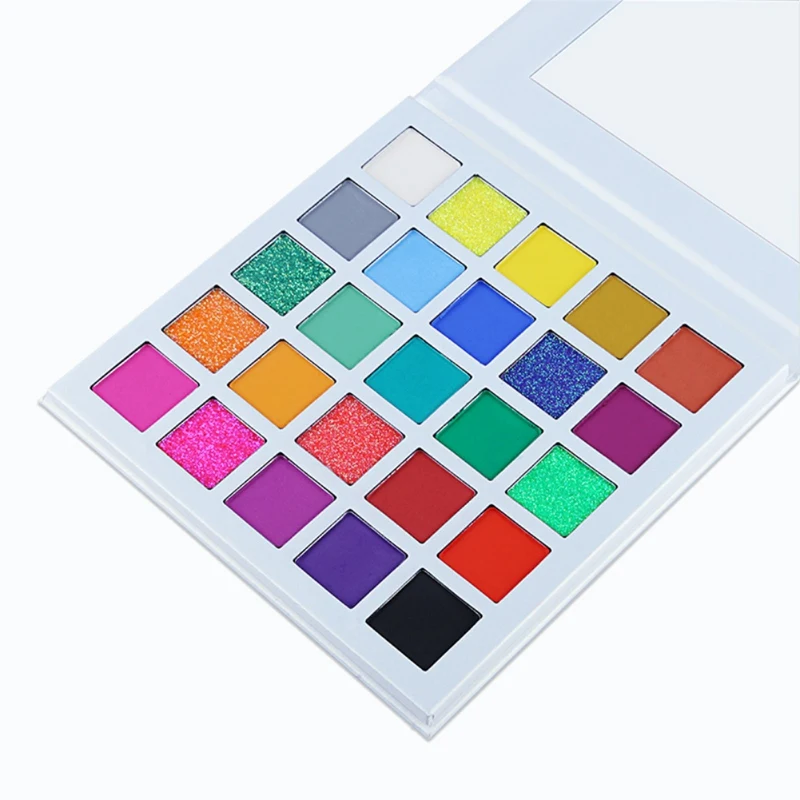 Glitter Eyeshadow Colorful Rainbrow Pigment Eye Shadow Palette Waterproof Shimmer Makeup maquiagem paleta de