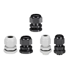 Uxcell 2-20 шт. M12 M22 M25 M32 кабельный ввод водонепроницаемый пыленепроницаемый Разъем Пластиковые Провода желез соединения черный белый