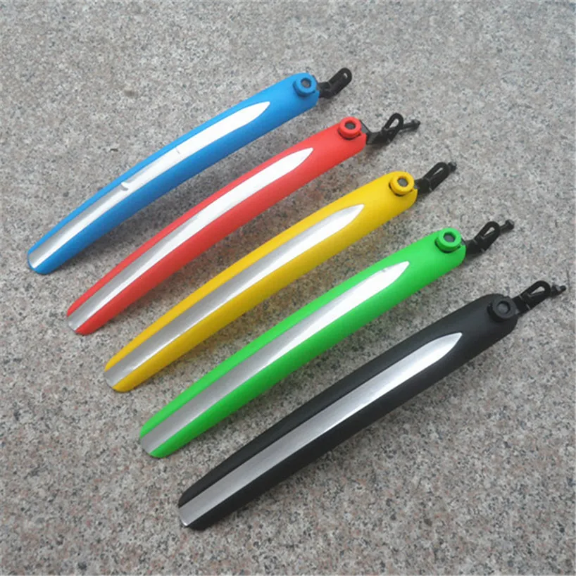 

2x Adjustable Mountain Bike Bicycle Front Rear Fenders Mudguards Black Set Cycle Parts with Screw Factory Price