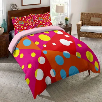 

Ladybug Printed Bedding Set Twin Queen King Bed Bedclothes Microfiber Duvet Quilt Cover Set Bed Linens Set Insect Quilt Cover