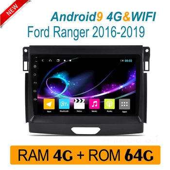 

AUTO radio For FORD ranger 2016-2018 car DVD 4GRAM 64GROM Multimedia system GPS Navigator head unit IPS AM DSP carplay Android
