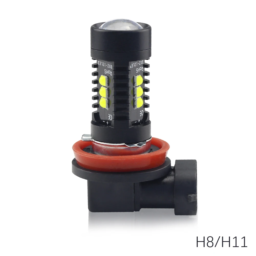 2 шт./компл. автомобиля светодиодный фонарь H4 H7 H11/H8 9005/9006 HB3 3030 12SMD 60W высокой яркости светодиодный противотуманный свет лампы 6500K 1200LM 12 V/24 V