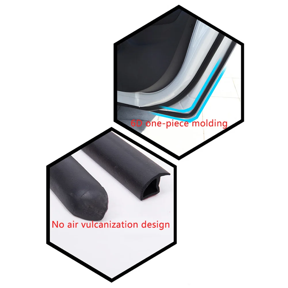 Комплект Уплотнений двери Звукоизолированные резиновые полосы ветер шум редукционный комплект для Tesla модель 3