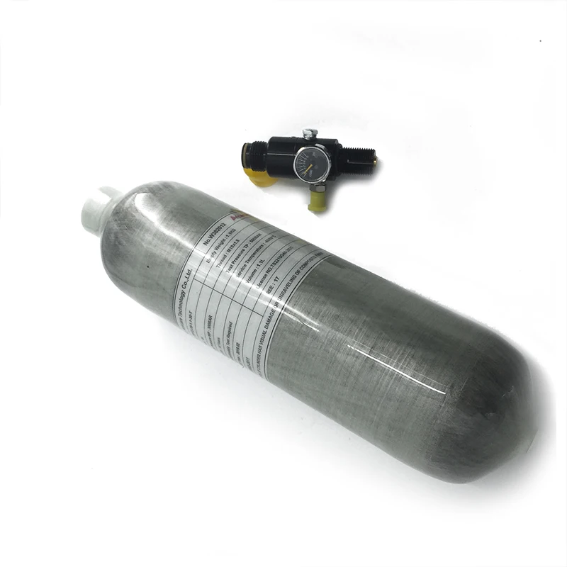 AC30116 Pcp Air Gun Mini Air Tank 1.1L GB 300Bar Cylinder Air Rifle Carbon Fiber Airgun Regulator Paintball Pcp Airforce Condor