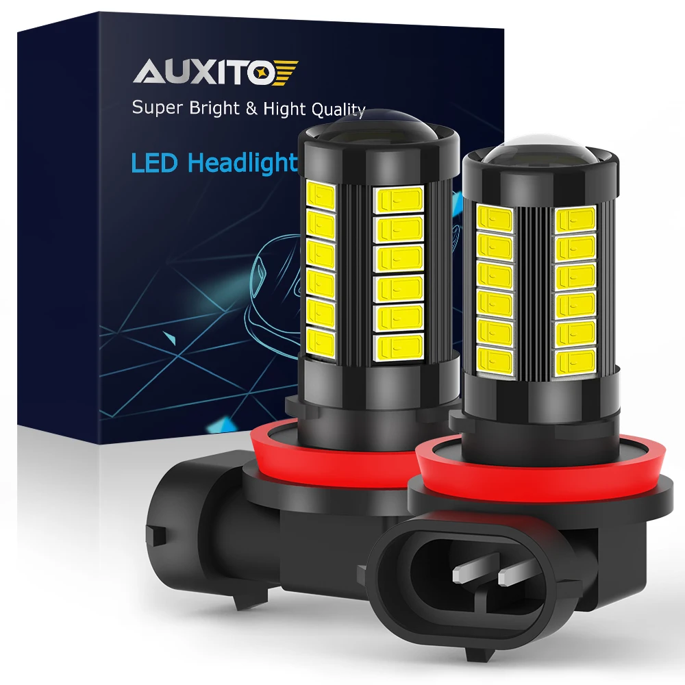 2pcs H8 H11 9005 9006 LED Fog Lights Bulb 2000LM HB3 HB4 H10 9045 9145 H16JP for Alfa Romeo BMW Audi Hyundai Kia Volvo | Автомобили и