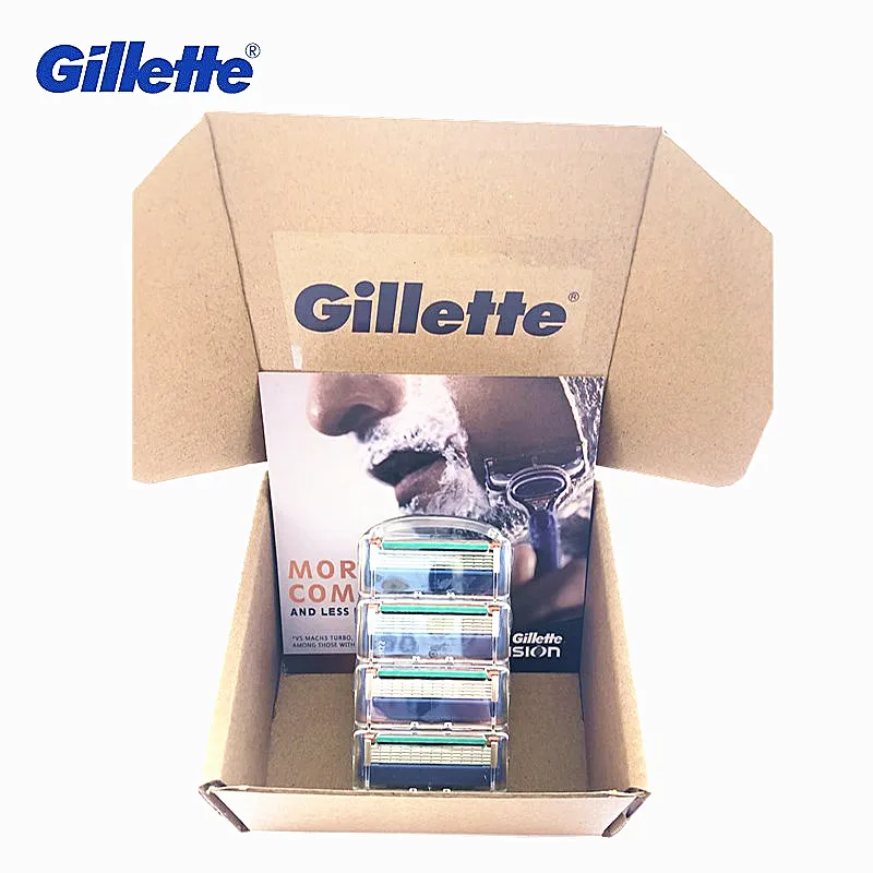 

Gillette Fusion Blade for Shaving 4 Replaceable Cassettes Shaving Fusion Shaving Cartridge Fusion Removable Razor Blades for Men