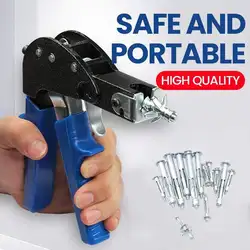 Pistolet à main pour Riveter, outil à main pour rivets de 4mm, 5mm, 6mm, ancre murale, réglage du métal, outil de pistolet Gecko, plaque de plâtre 