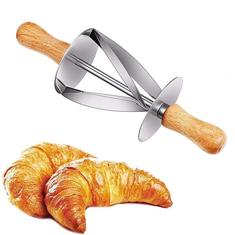 Making Croissant Bread Wheel Dough Pastry