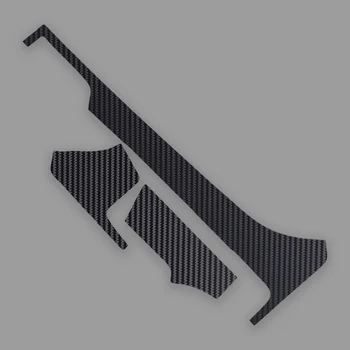 

beler PP 3pcs/set Black Carbon Fiber Style Dashboard Air Vent Outlet Decoration Cover Sticker Trim fit for Tesla Model X S