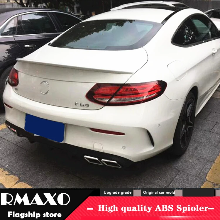 Спойлер для Benz W205 C-class coupe спойлер из АБС-пластика заднего крыла автомобиля