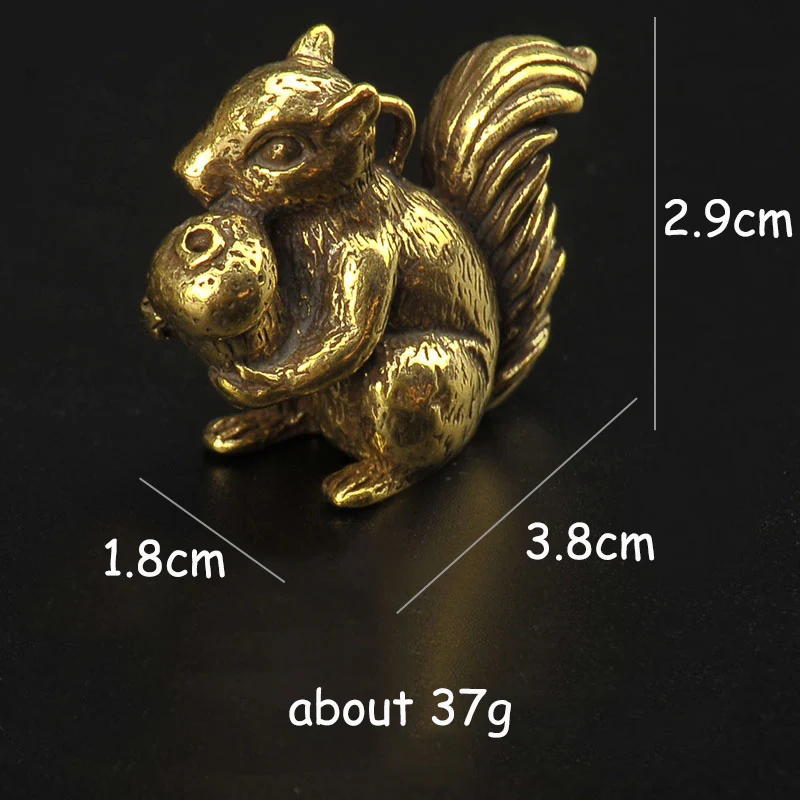 brass squirrel ornament