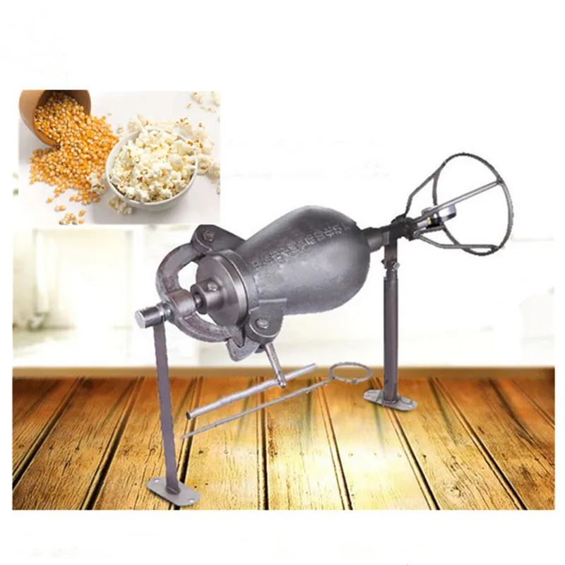 Mini Popcorn Maker Hand-cranked Cannon Corn Popper Pop Corn Puffing Machine  Sale