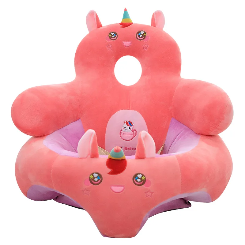 

Cartoon Heighten Baby Learn To Sit On The Sofa Plush Toy Upgrade Thickened Baby Anti-fall Sitting Dining Chair Birthday Gift