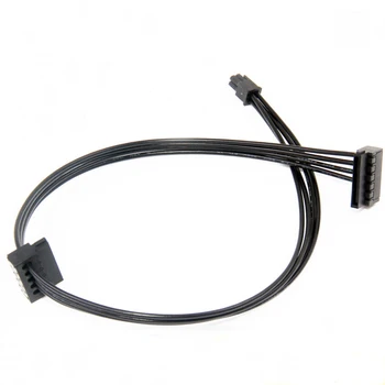 

10pcs/lot Motherboard ATX Mini 4 Pin to 2X Right-Angle 15 Pin SATA Hard Drive HDD Power Supply Adapter Cable for Lenovo