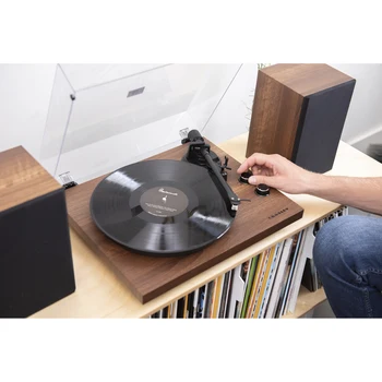 

Turntable Retro Vintage Crosley Portfolio Quetzal SF0021RP-QL with Bluetooth and internal speakers. Allows engrave in MP3.