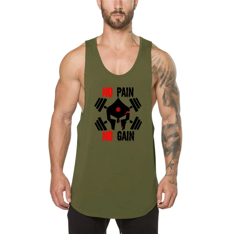 

Gym Clothing Bodybuilding Workout Fitness New Fashion Brand Mens Tank Top Vest Musculation Singlets Sleeveless Sports Shirt